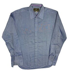 Ozwald Boateng Savile Row Bespoke Couture Dress Shirt French Cuff 16 1/2 Large